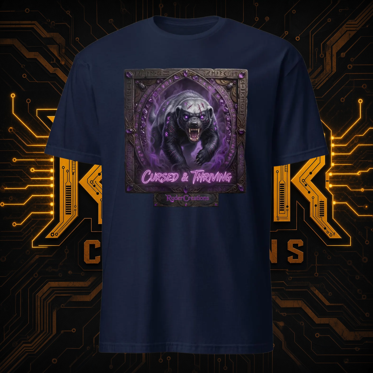 Dark Gothic Honey Badger T-Shirt