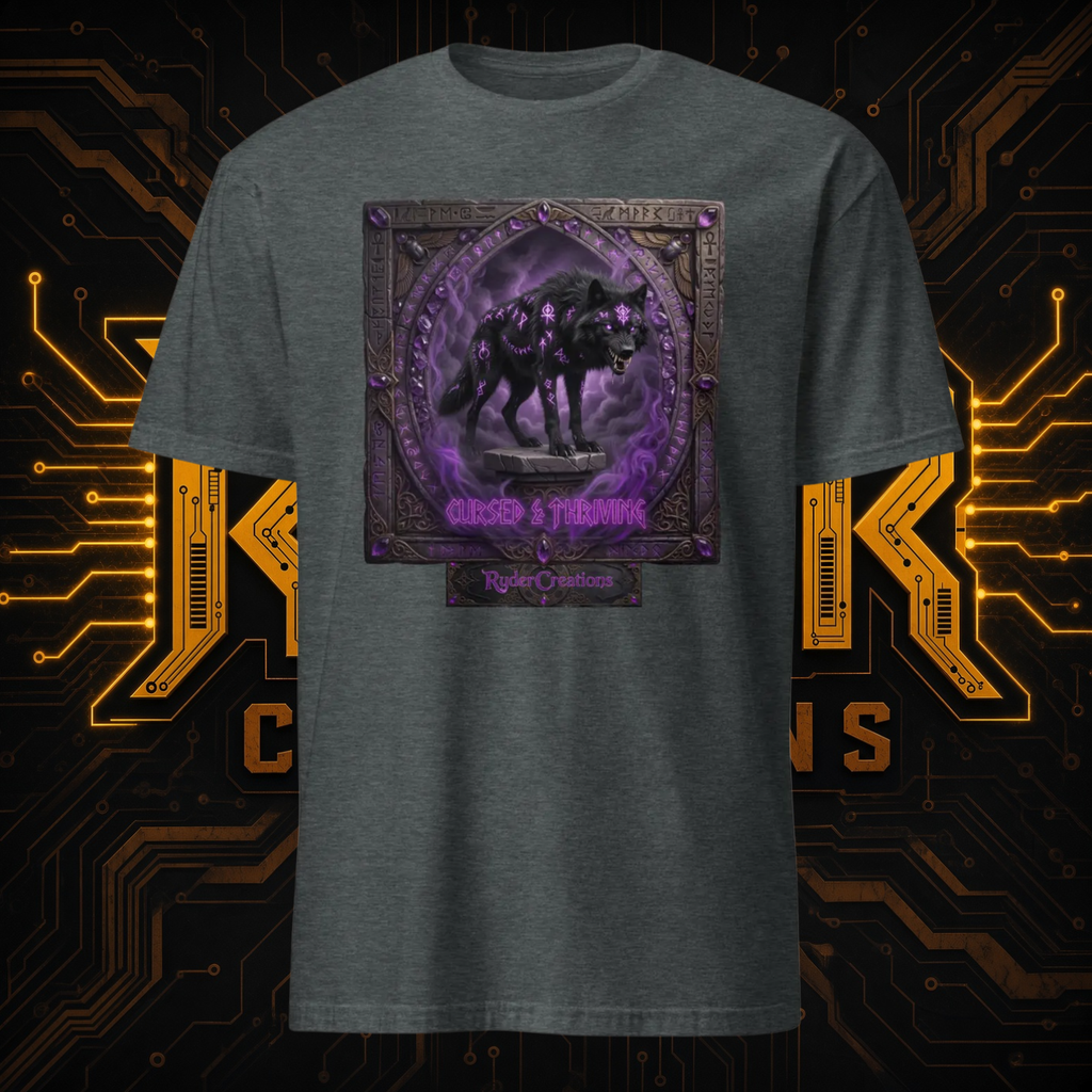Haunting Purple Eyed Wolf T-Shirt