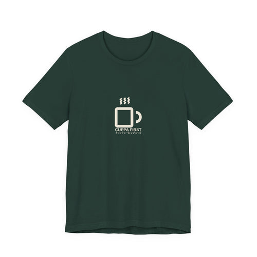 Cuppa First — Unisex Tee | Field Margin