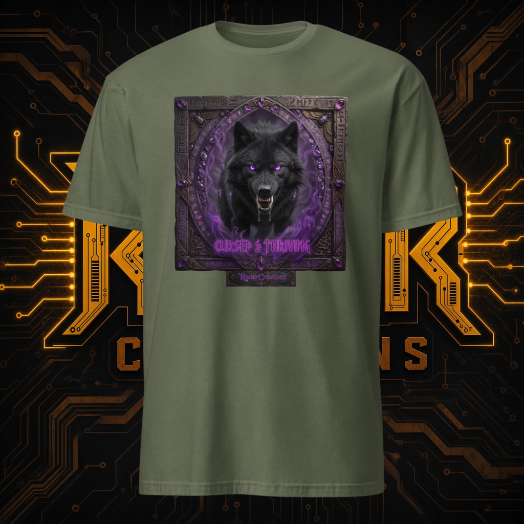 Cursed Mystic Black Wolf T-Shirt