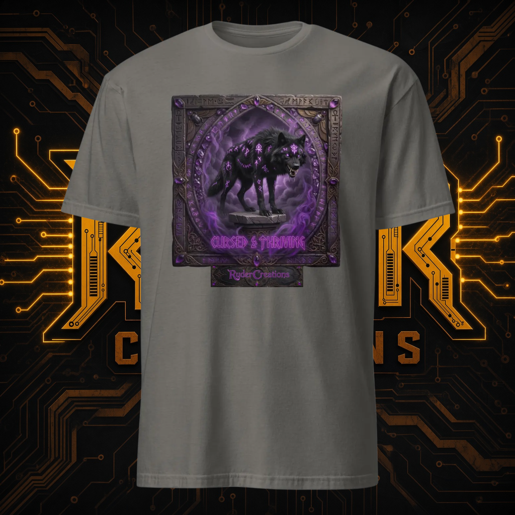 Haunting Purple Eyed Wolf T-Shirt