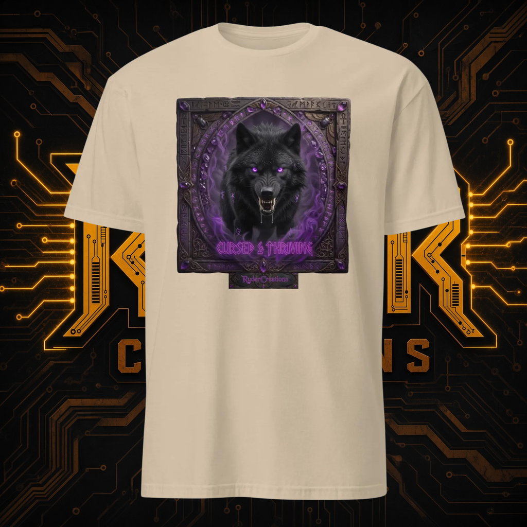 Cursed Mystic Black Wolf T-Shirt