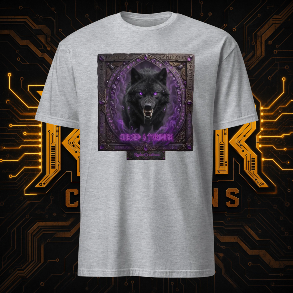 Cursed Mystic Black Wolf T-Shirt