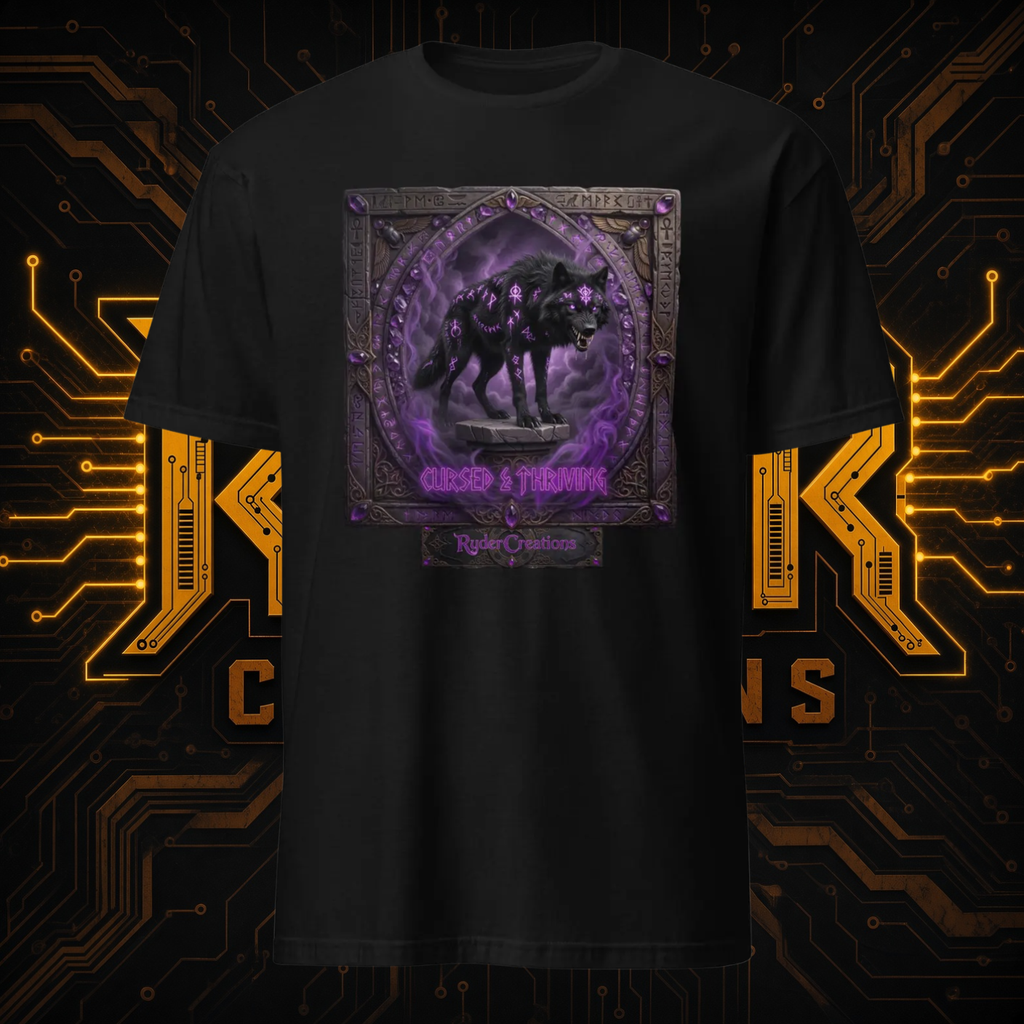 Haunting Purple Eyed Wolf T-Shirt