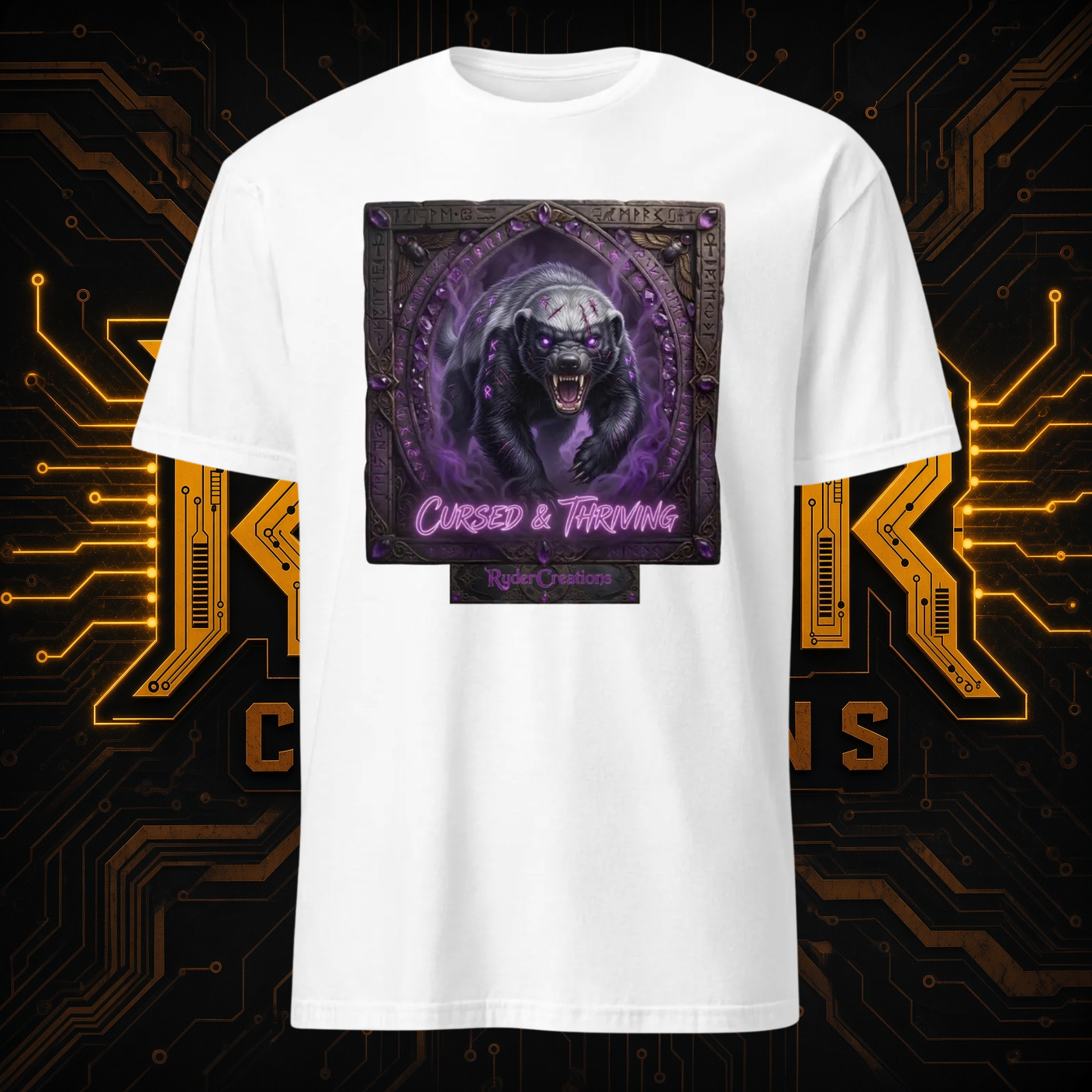 Dark Gothic Honey Badger T-Shirt