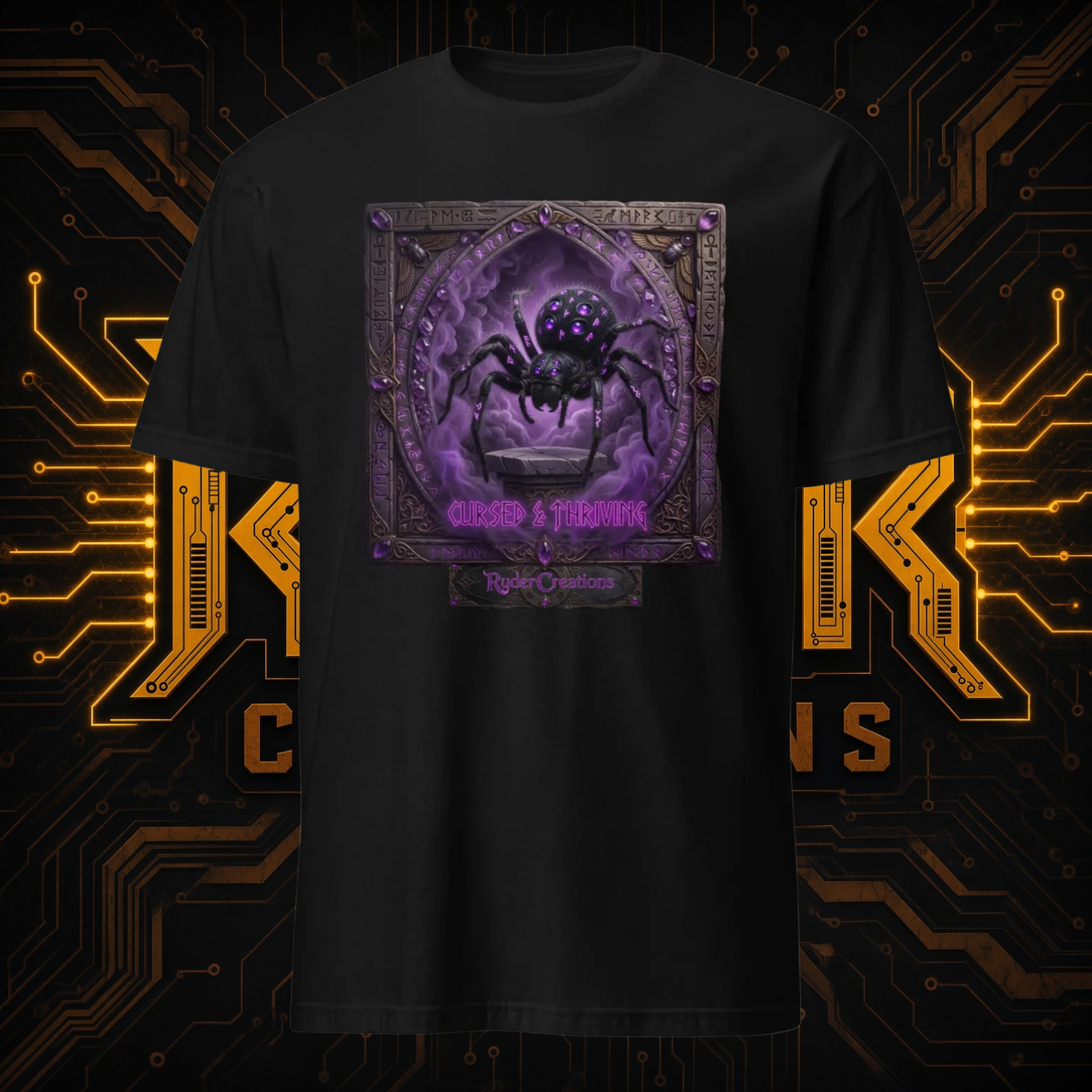 Dark Gothic Spider T-Shirt