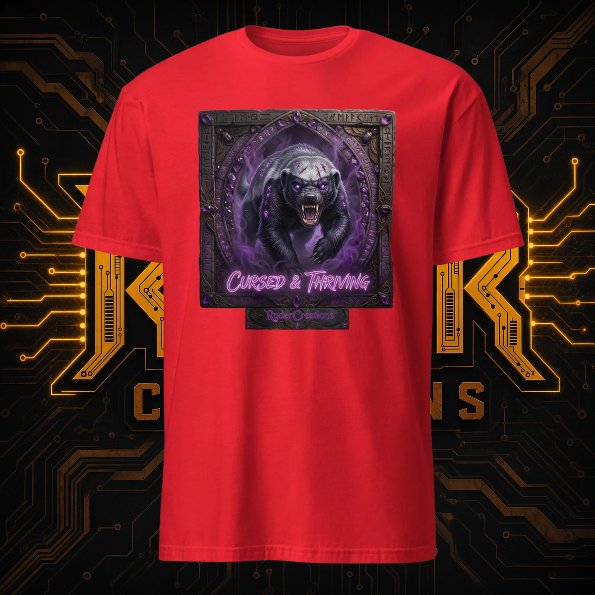 Dark Gothic Honey Badger T-Shirt